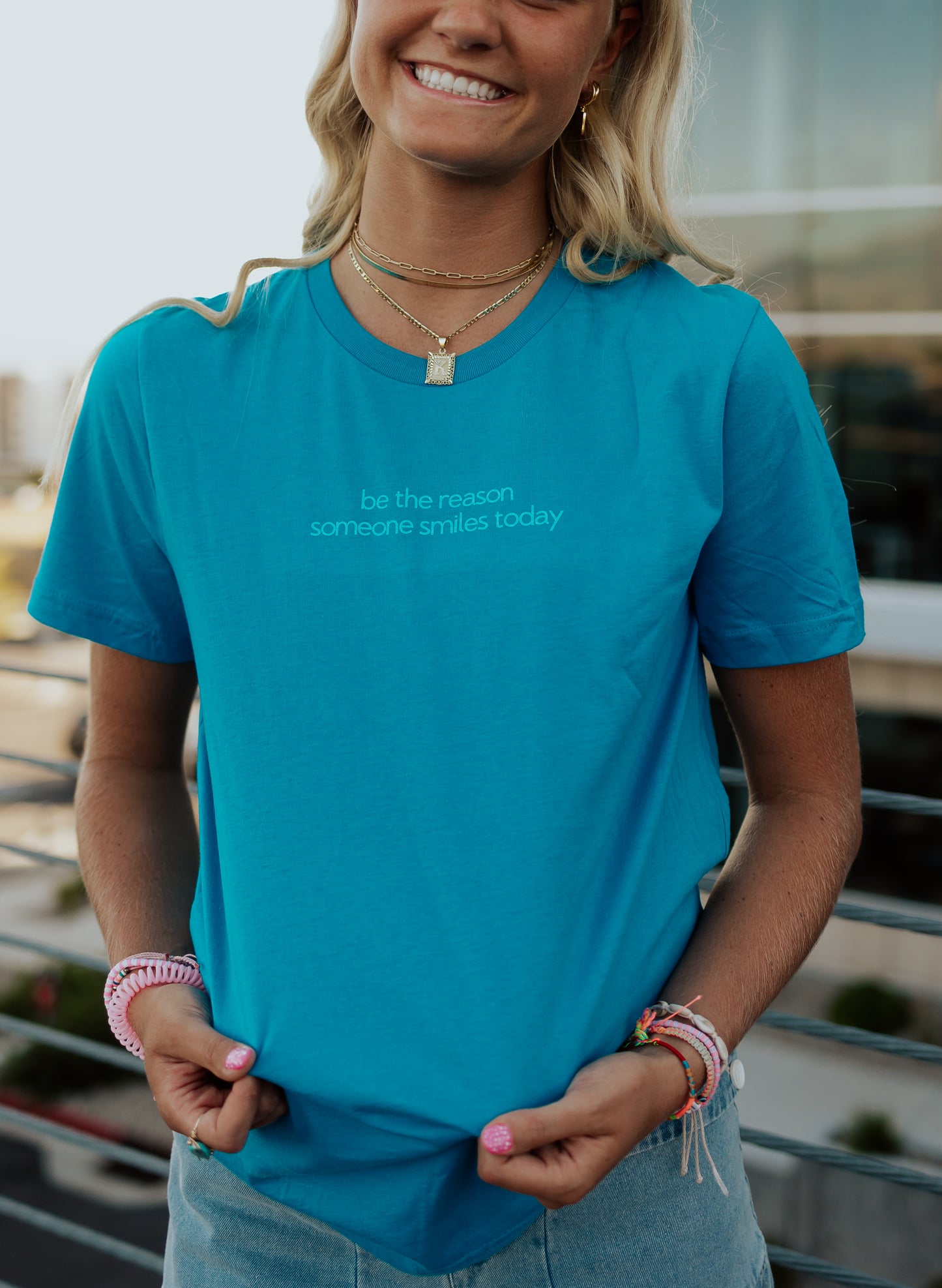 Blue QR Tee