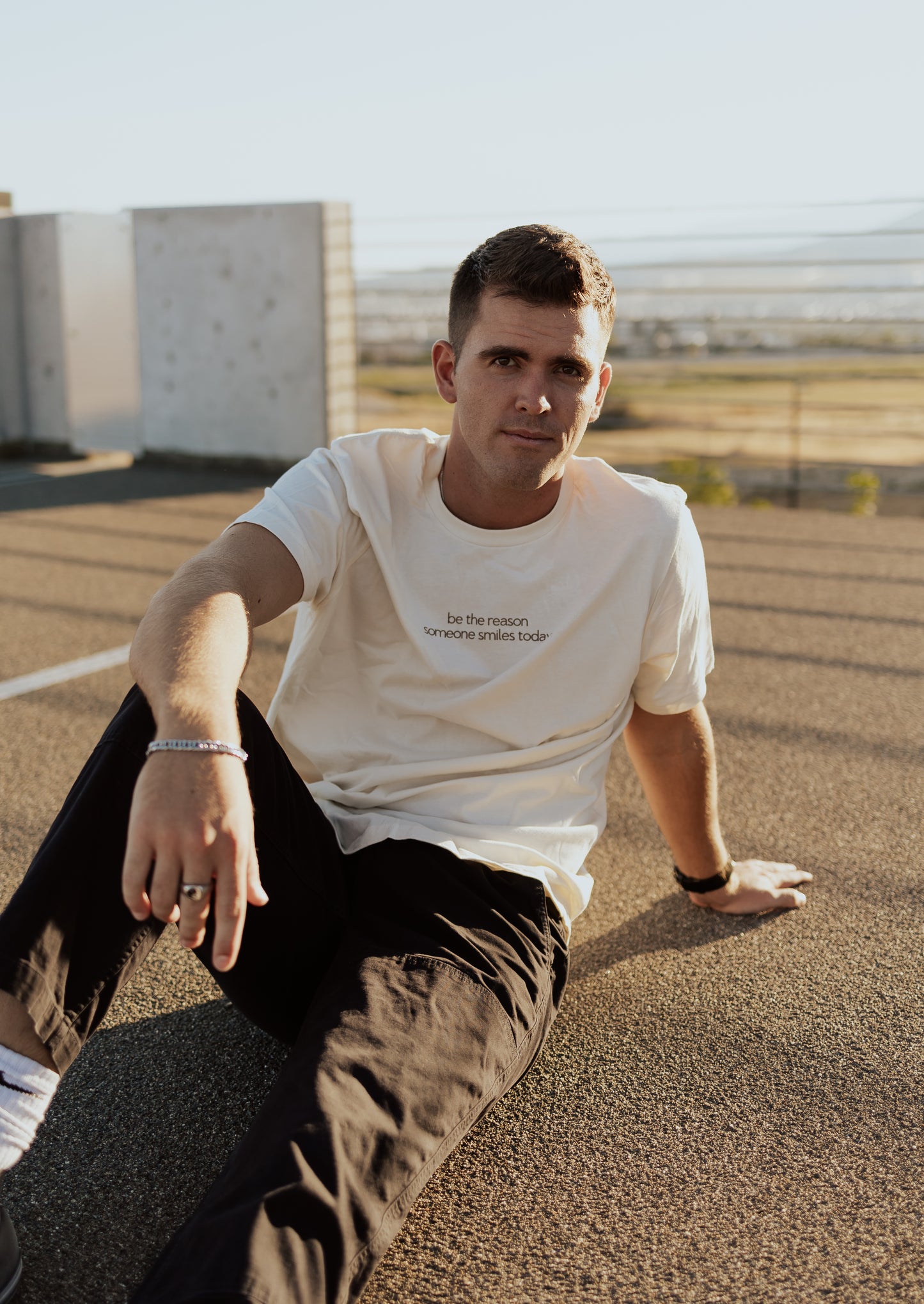 Beige QR Tee
