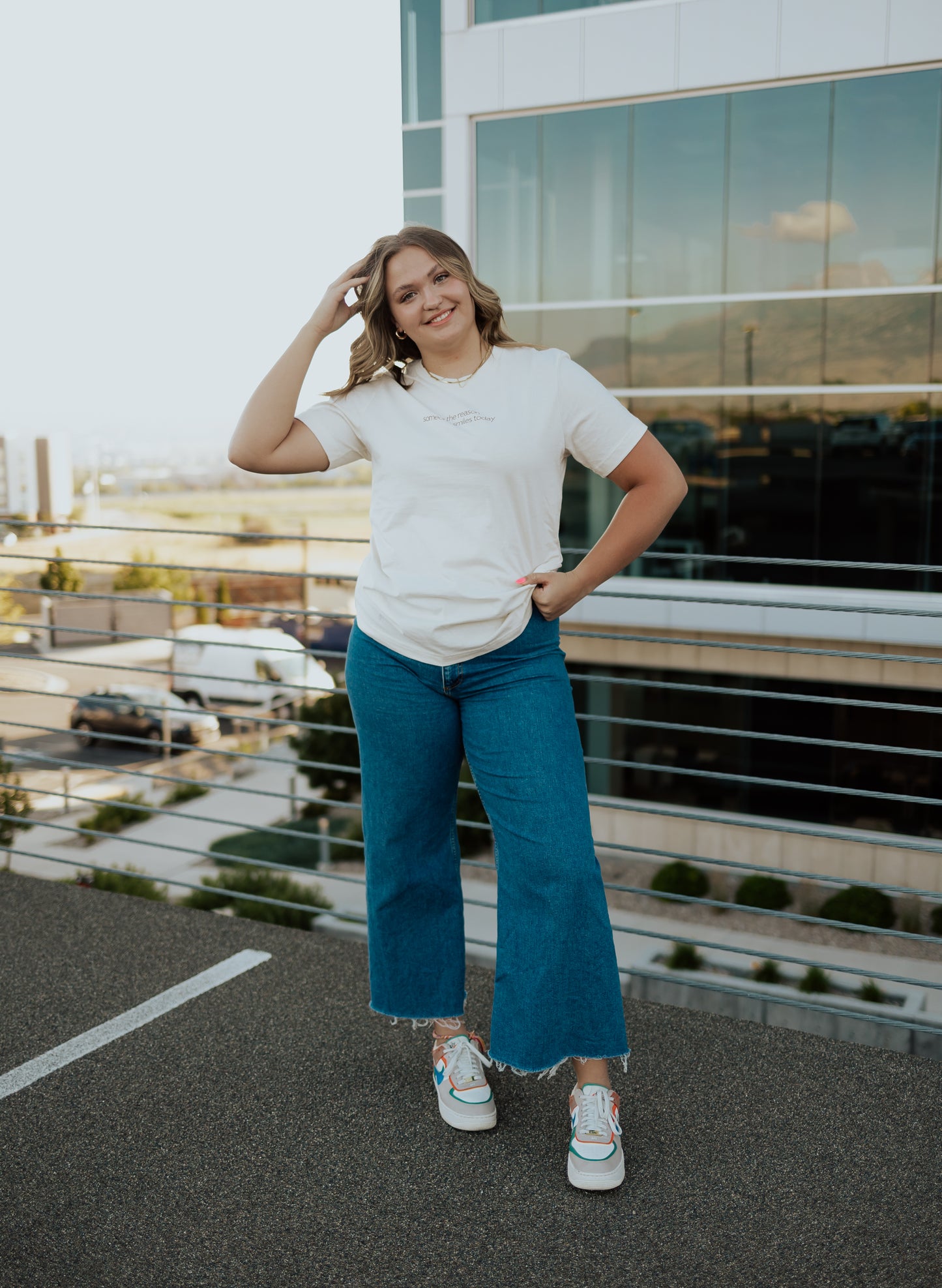 Beige QR Tee