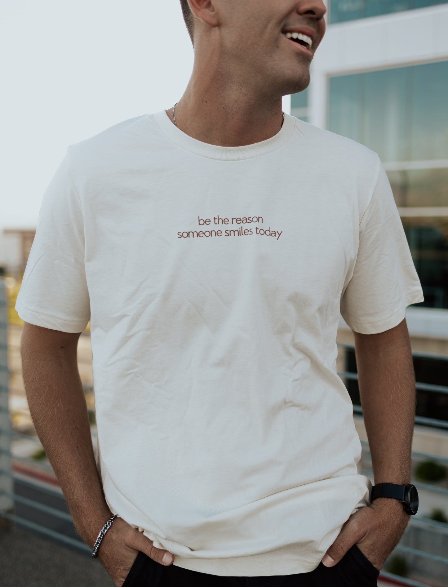 Beige QR Tee