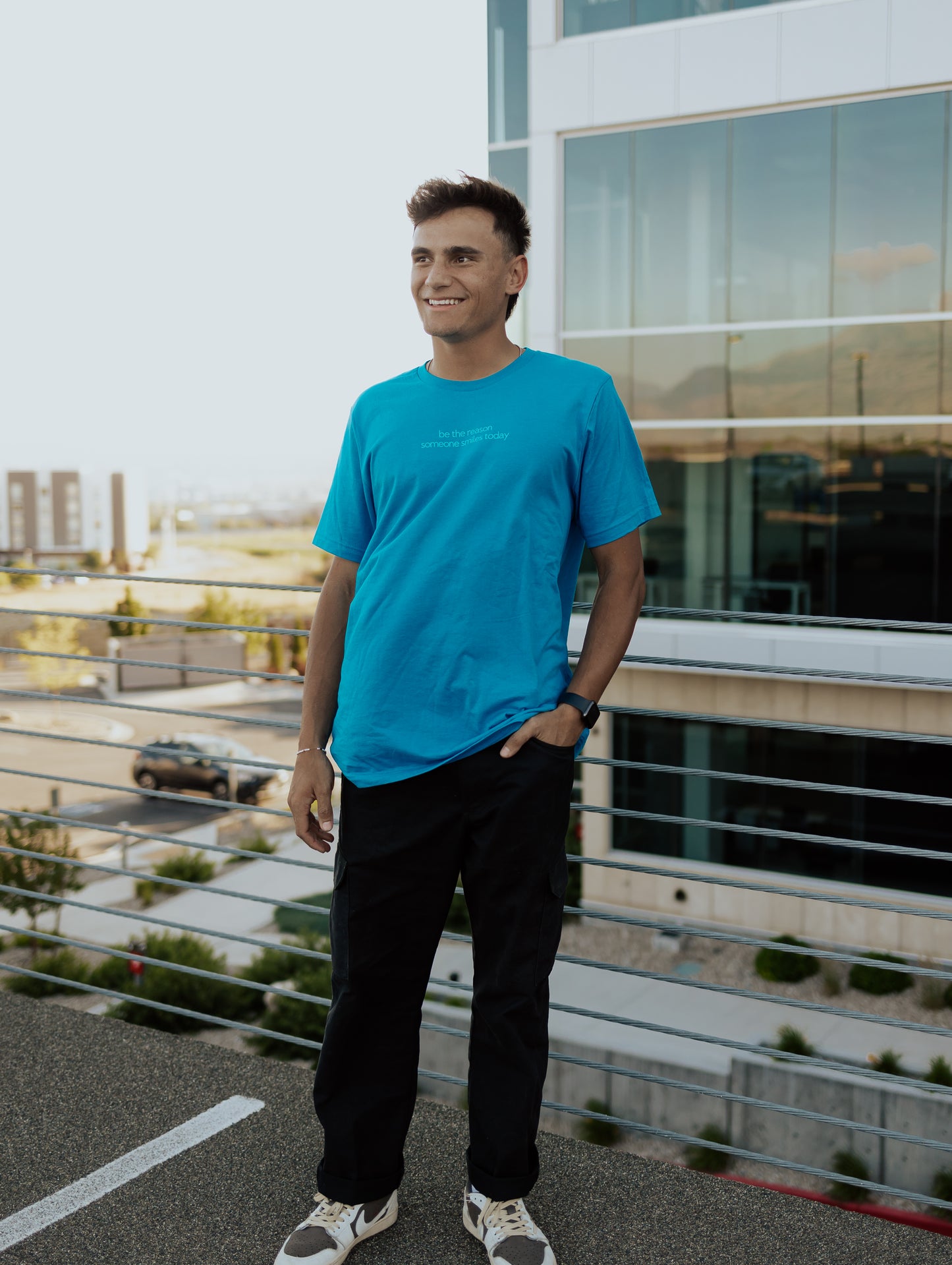 Blue QR Tee