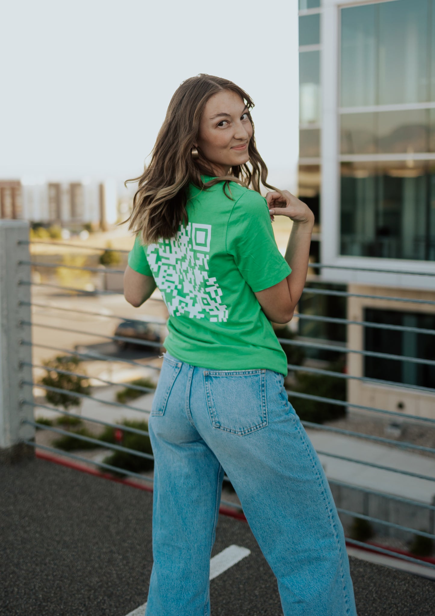 Green QR Tee