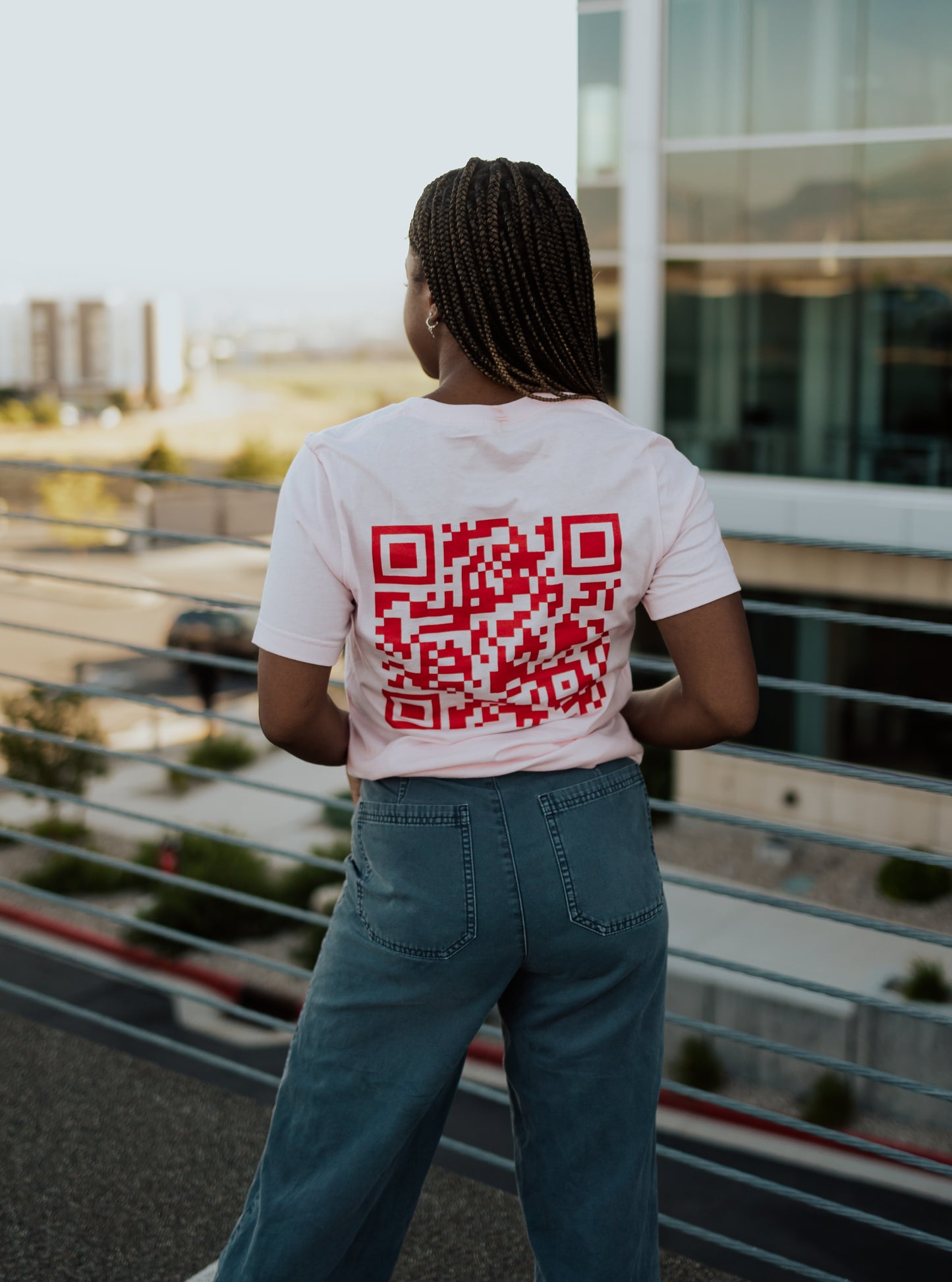 Pink QR Tee