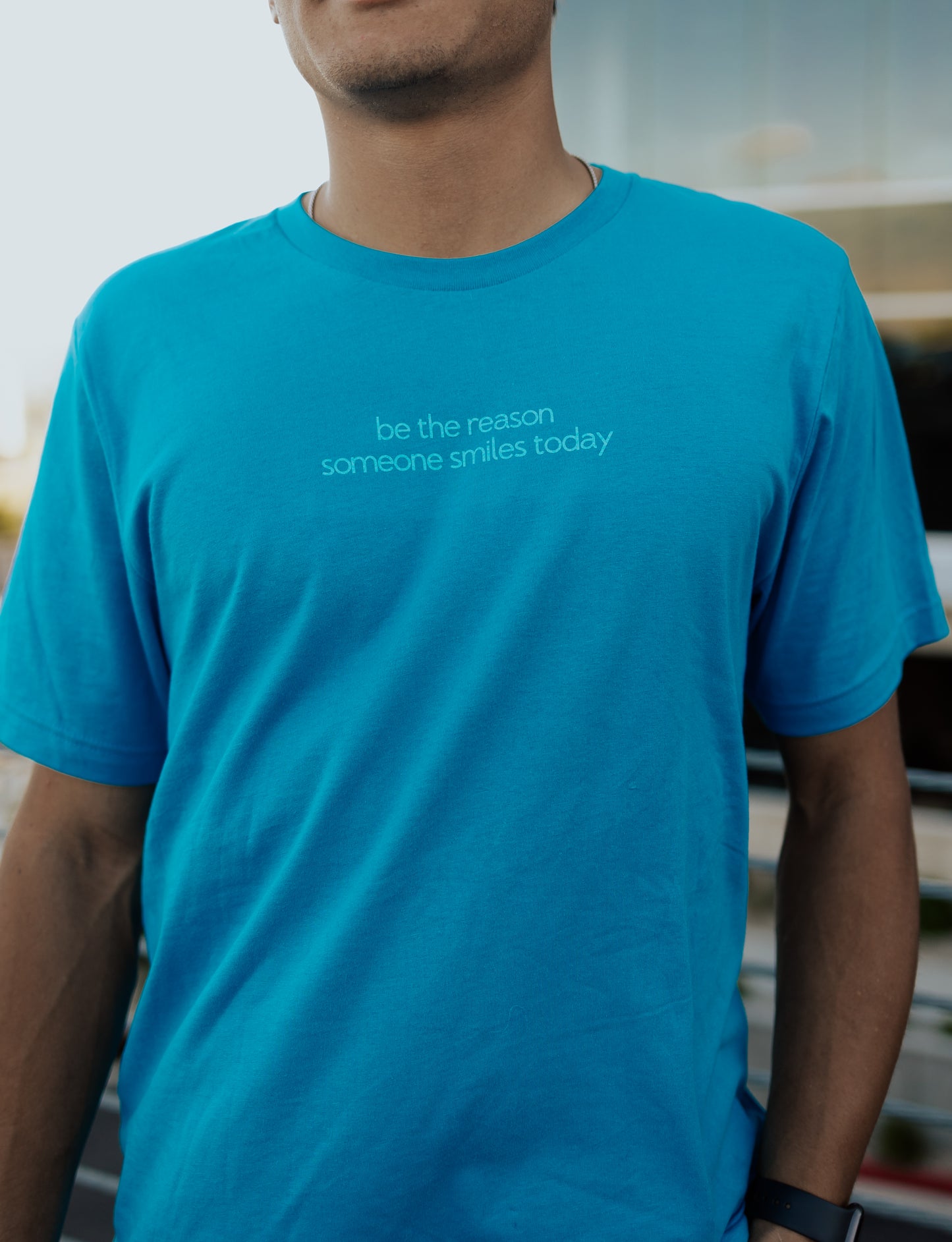 Blue QR Tee