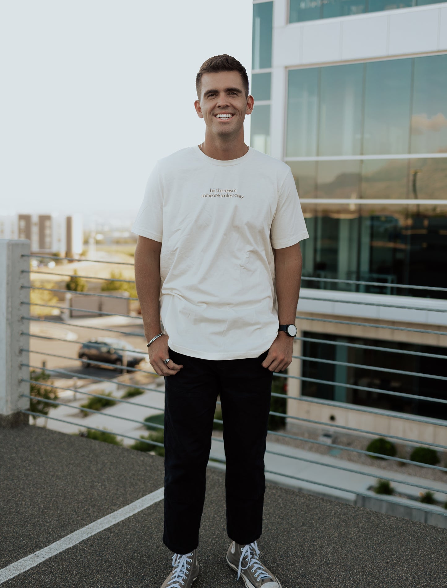 Beige QR Tee