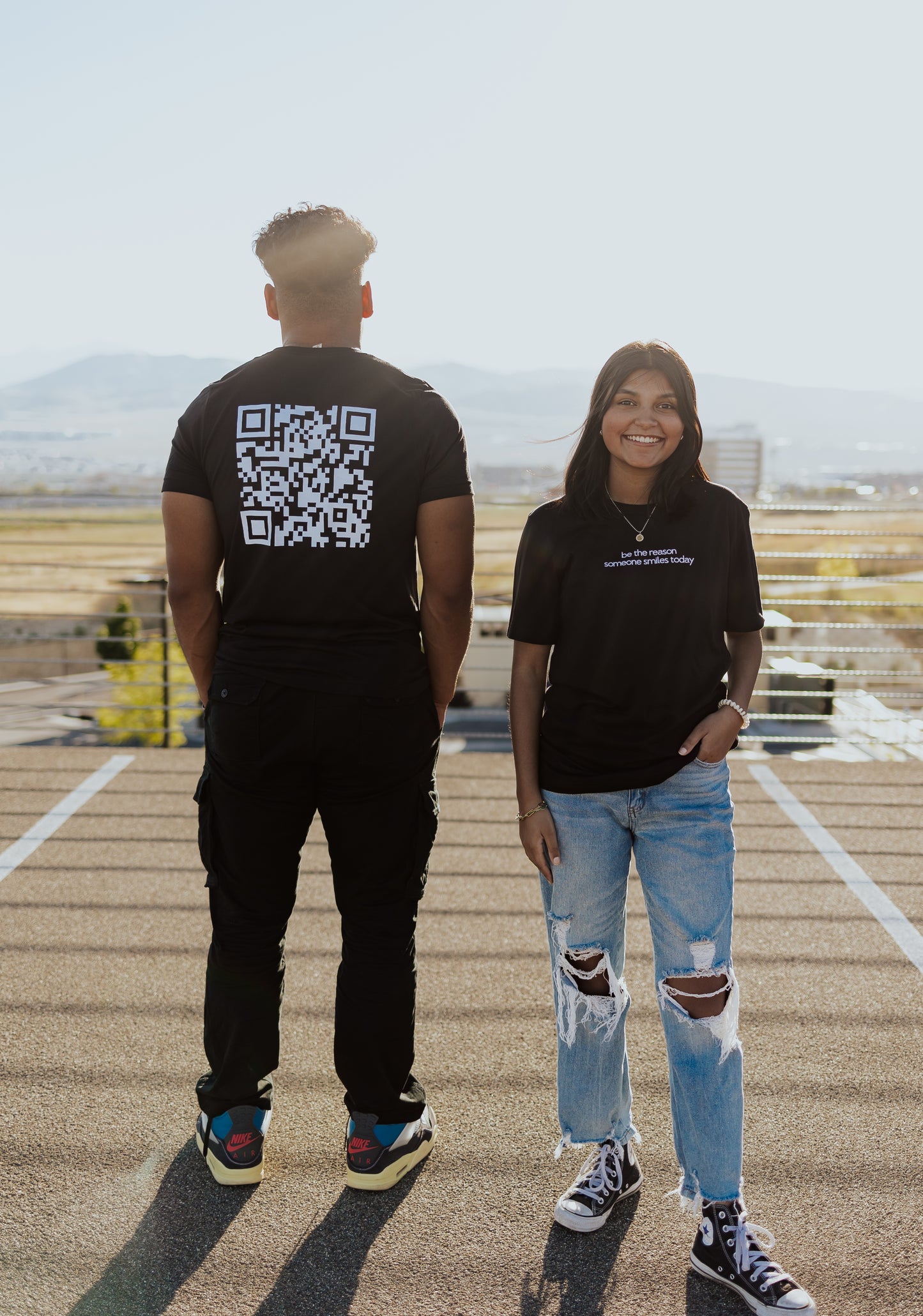 Black QR Tee
