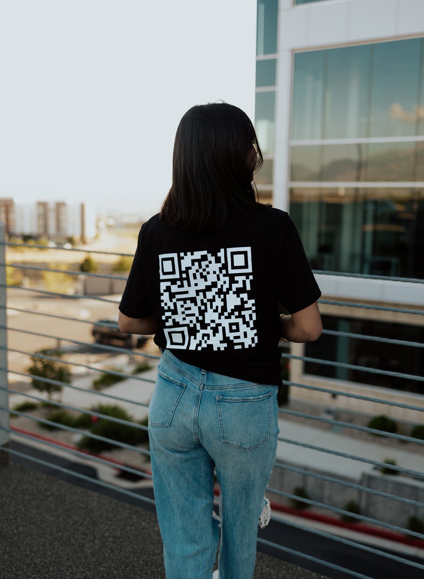 Black QR Tee