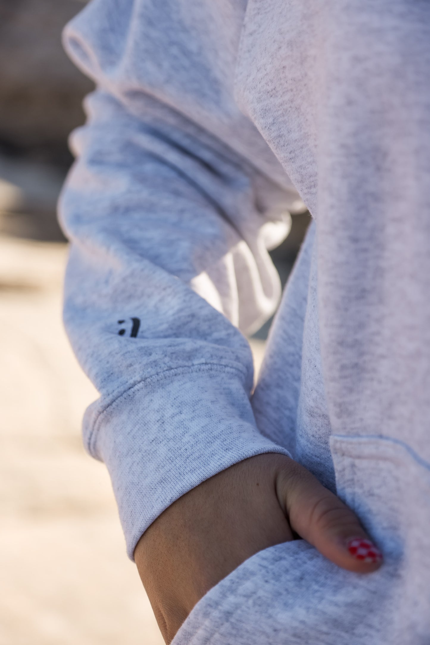 Grey Smile Hoodie
