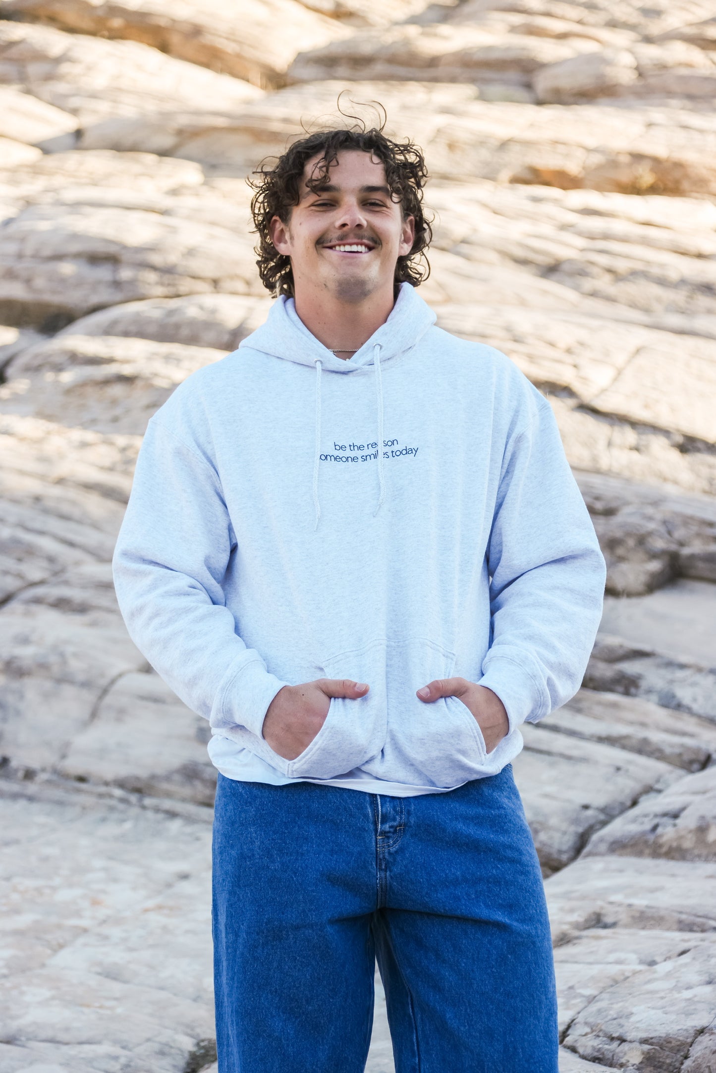 Grey Smile Hoodie
